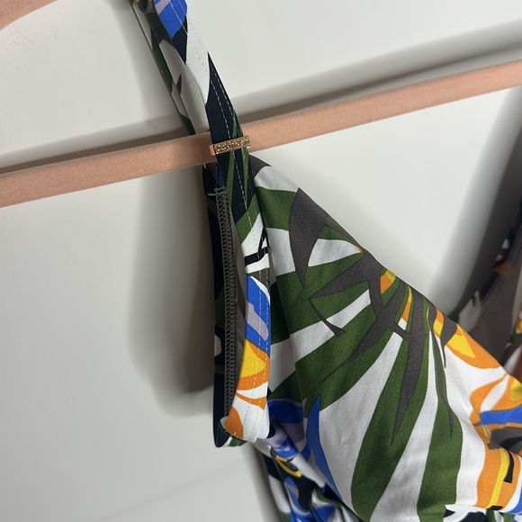 Calvin Klein Tropical Tummy Control swimsuit size 10 NWOT - Picture 2 of 6